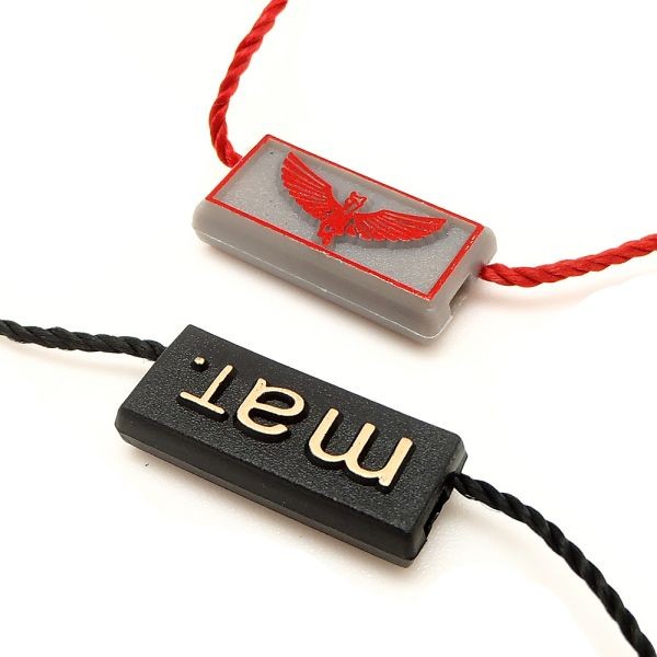 廠家批發(fā)新款通用服裝吊粒吊繩 衣服箱包商標(biāo)吊?？擅赓Mlogo設(shè)計